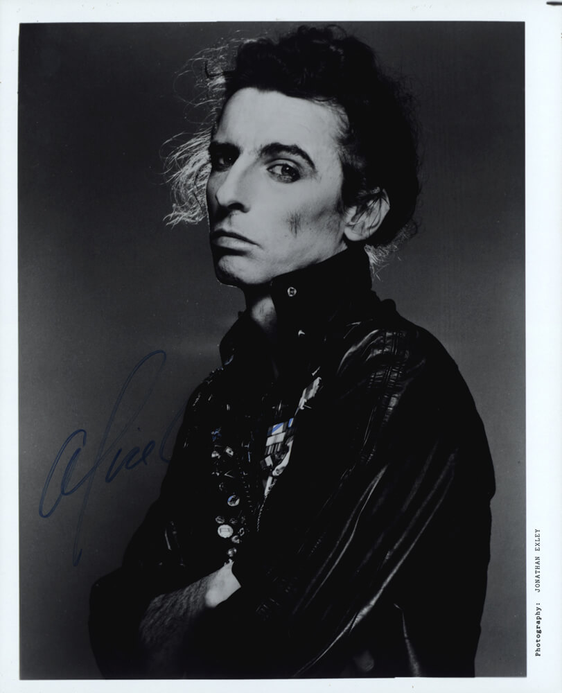 B&W 8x10 Photo with autograph. Photo by Jonathan Exley (1980)