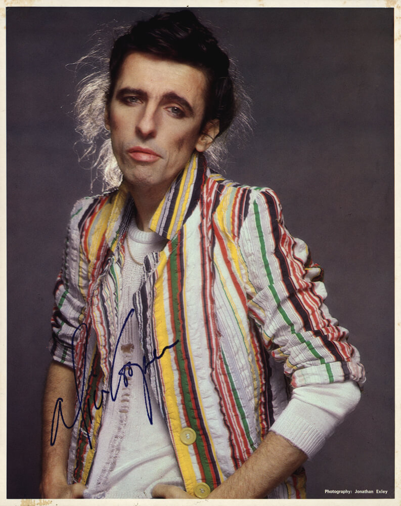 Color 8x10 Photo with autograph (facsimile). Photo by Jonathan Exley (1980)