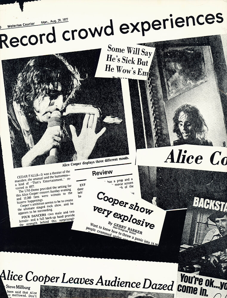 Alice Cooper Show Press Kit Folder (1977)