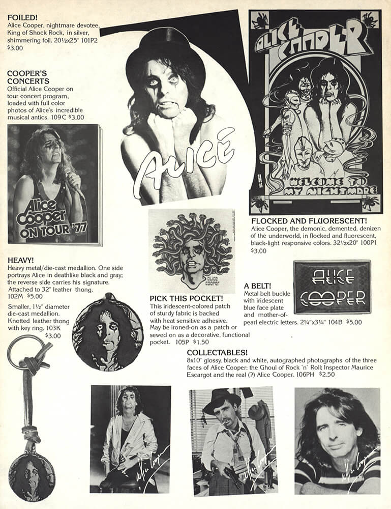 Fan Club Contraband Flyer (1977)