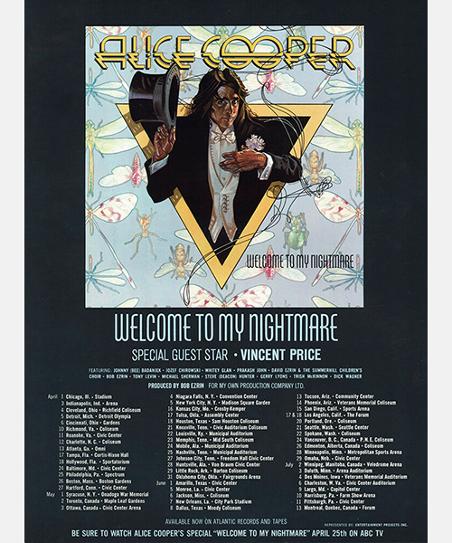 Welcome To My Nightmare US Advert (1975)