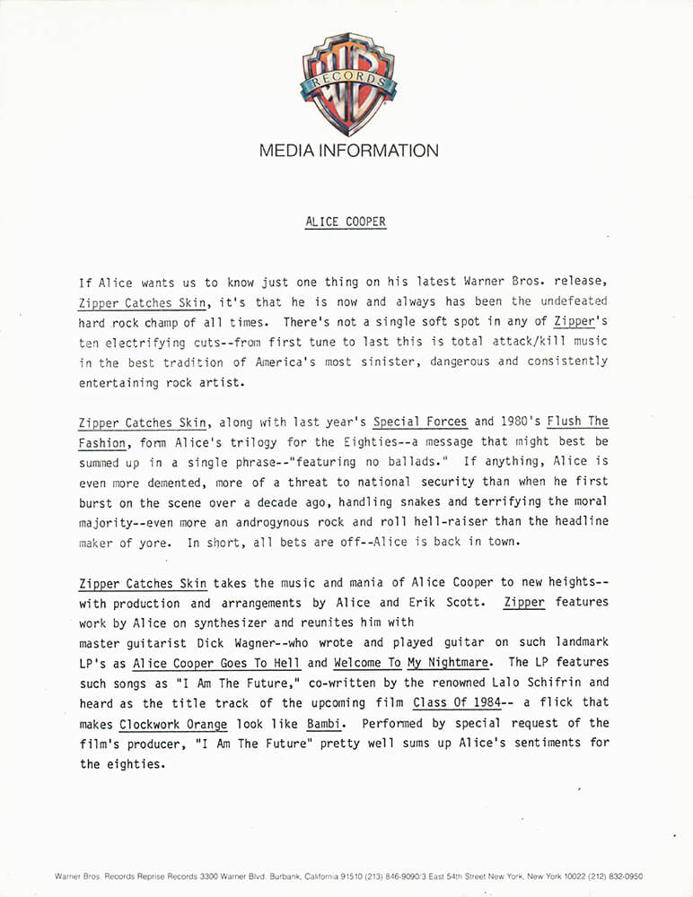 Press Release (1982)