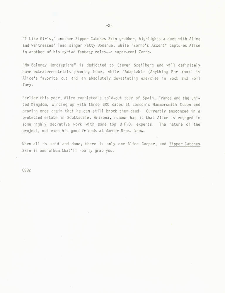 Press Release (1982)