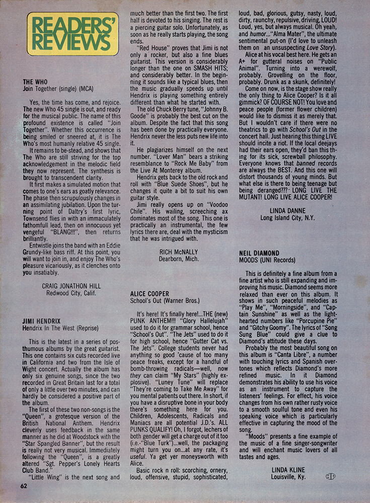 Hit Parader - April 1973 - Page 2